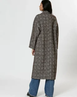 Femme The Korner Manteau en Laine mélangée Inès marron