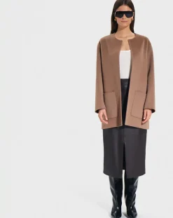 Outlet Zapa Manteau en Laine mélangée Manoa camel