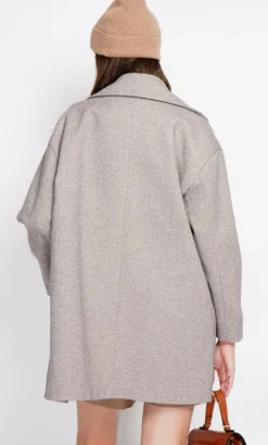 Femme Assuili Manteau en Laine mélangée marron