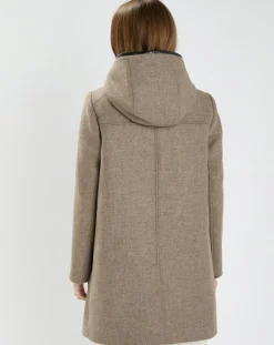 New Zapa Manteau en Laine mélangée Meros beige