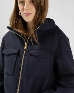 Femme Zapa Manteau en Laine mélangée Marcela nocturne