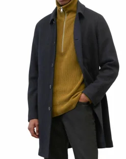 Homme Marc O'Polo Manteau en Laine mélangée raglan noir