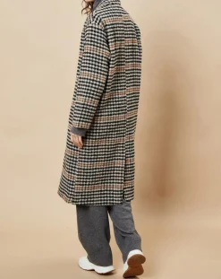 Discount Harris Wilson Manteau en Laine mélangée Syndelle imprimé pied-de-poule camel/noir/beige