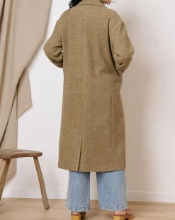 Femme Garance Paris Manteau en Laine mélangée Travis kaki