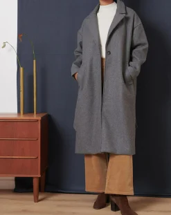 New Garance Paris Manteau en Laine mélangée Tracy granit