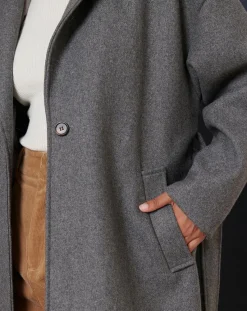 New Garance Paris Manteau en Laine mélangée Tracy granit