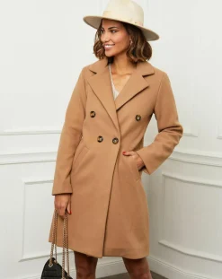 Femme L'Armoire de Suzette Manteau en Laine mélangée Zoe camel
