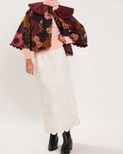 Outlet Manoush Manteau fourré Médiéval Patchwork imprimé multicolore