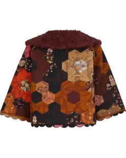 Outlet Manoush Manteau fourré Médiéval Patchwork imprimé multicolore
