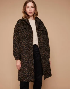 Clearance Louizon Manteau Leppard léopard