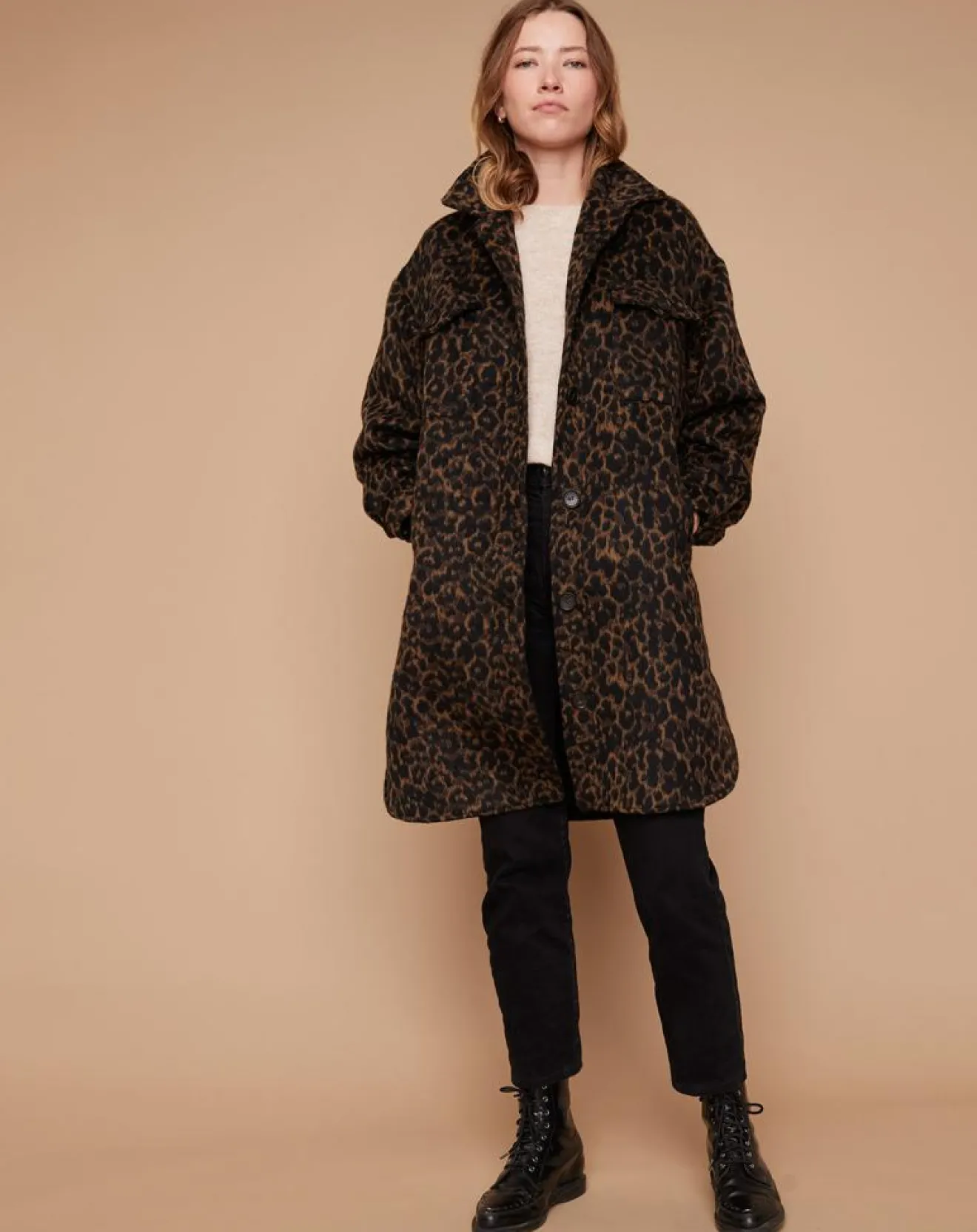 Clearance Louizon Manteau Leppard léopard
