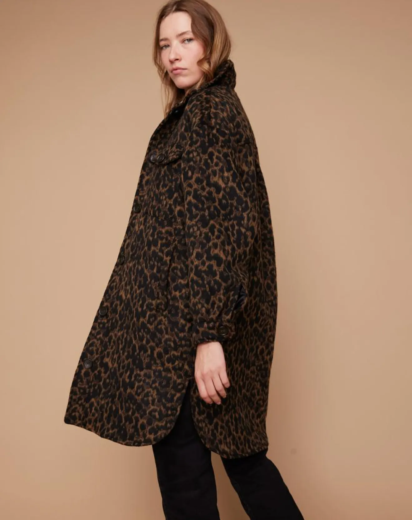 Clearance Louizon Manteau Leppard léopard