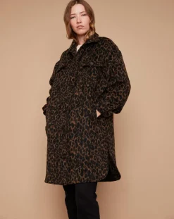 Clearance Louizon Manteau Leppard léopard