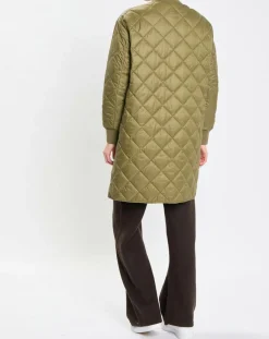 Femme Marc O'Polo Manteau long matelassé kaki