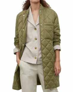 Femme Marc O'Polo Manteau long matelassé kaki