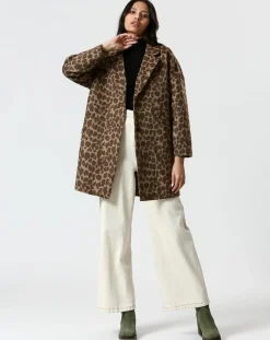 Femme The Korner Manteau Melinda marron