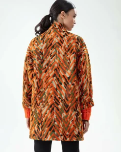 Femme Bleu Blanc Rouge Manteau Muse camouflage