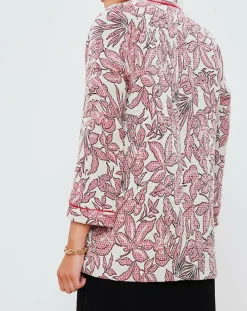 Femme La Petite Francaise Manteau Rubis hawai rouge