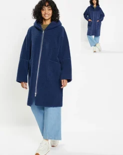 Online Lou Andrea Manteau réversible en Fausse Fourrure 319 Mont indigo