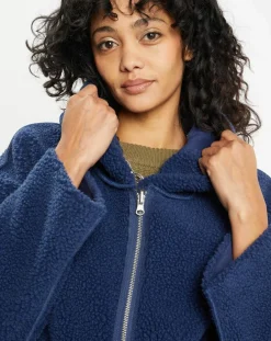 Online Lou Andrea Manteau réversible en Fausse Fourrure 319 Mont indigo