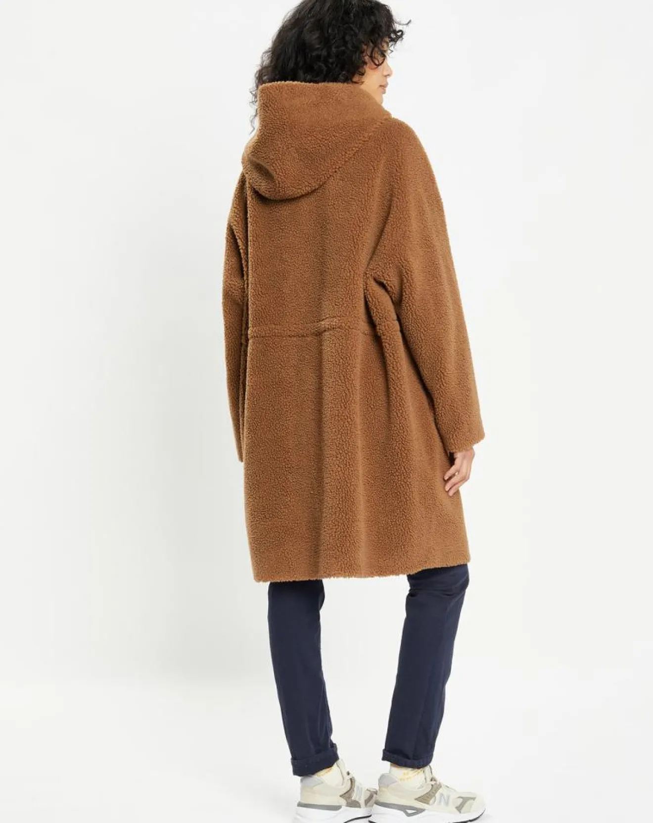 New Lou Andrea Manteau réversible en Fausse Fourrure Happy toffee