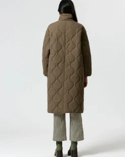 Femme The Korner Manteau réversible Marie kaki/beige