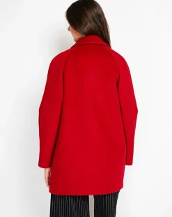 Femme Assuili Manteau Sandra bordeaux