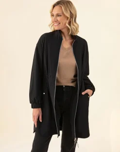 Online Indies Manteau Utica noir