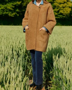 Discount Lauren Vidal Manteau Zana camel