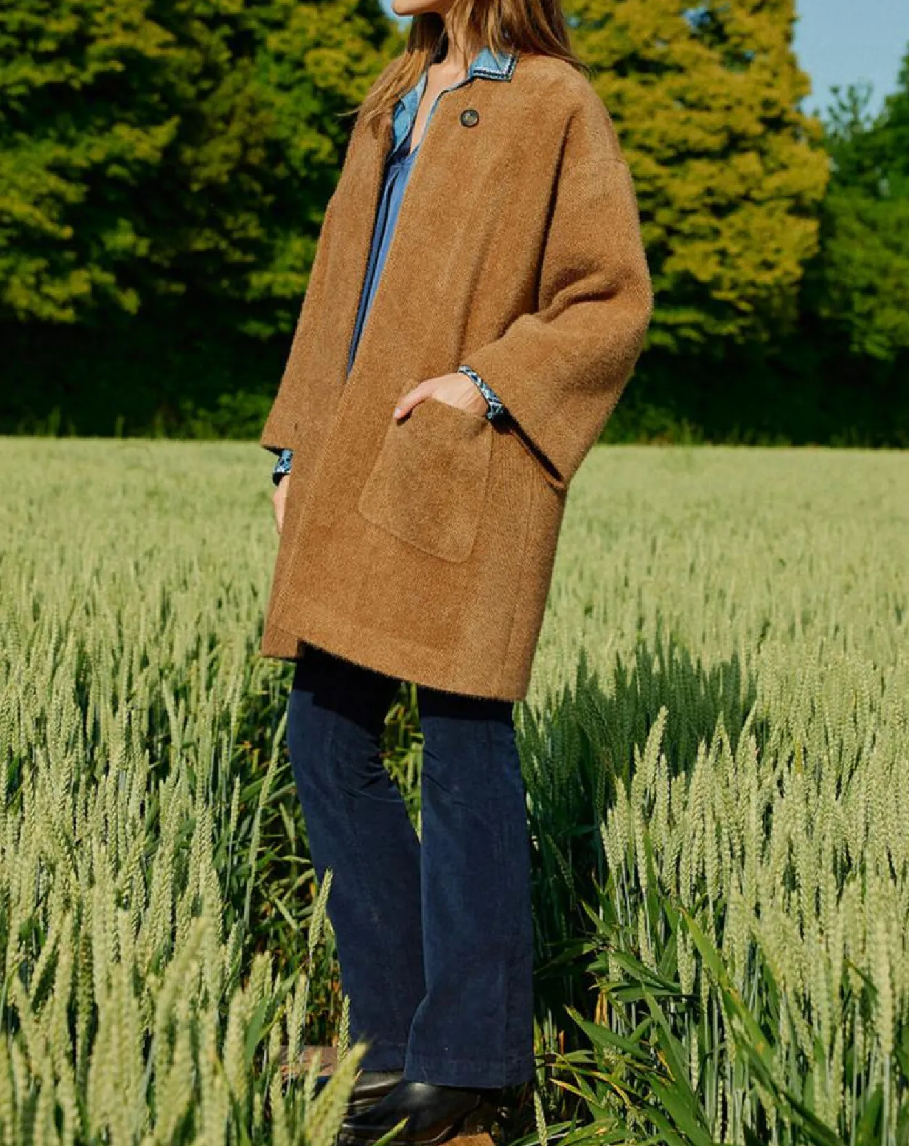 Discount Lauren Vidal Manteau Zana camel