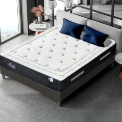 Bellecour Matelas Mémoire de forme Privilège anthracite/blanc - 180x200 cm