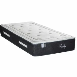 Bellecour Matelas Mémoire de forme Privilège anthracite/blanc - 90x190 cm