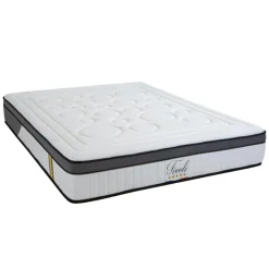 Bellecour Matelas Tivoli Mémoire de forme et Mousse Supersoft blanc - 180x200 cm