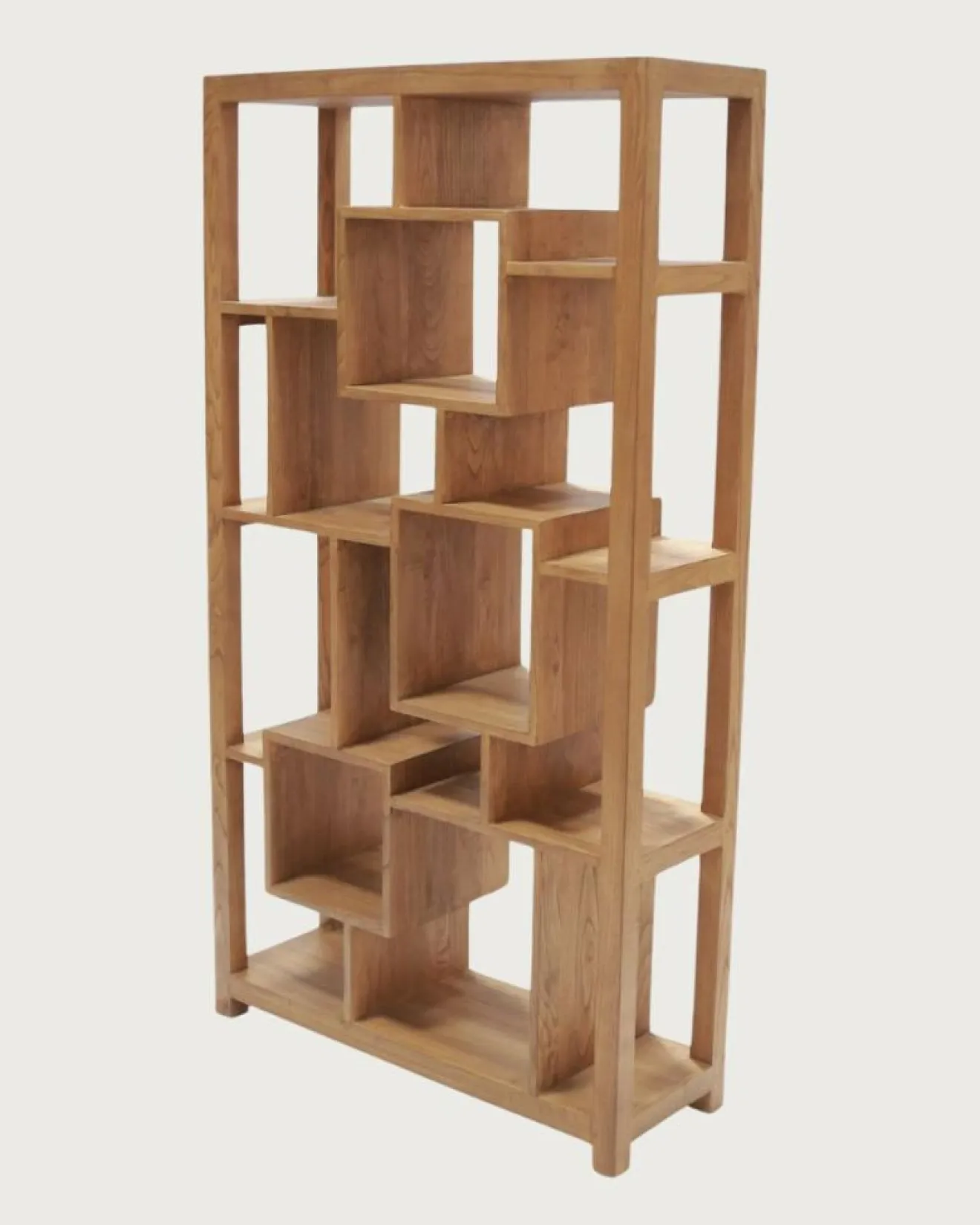 Best Uniqka Maze - Étagère en bois massif de Teck