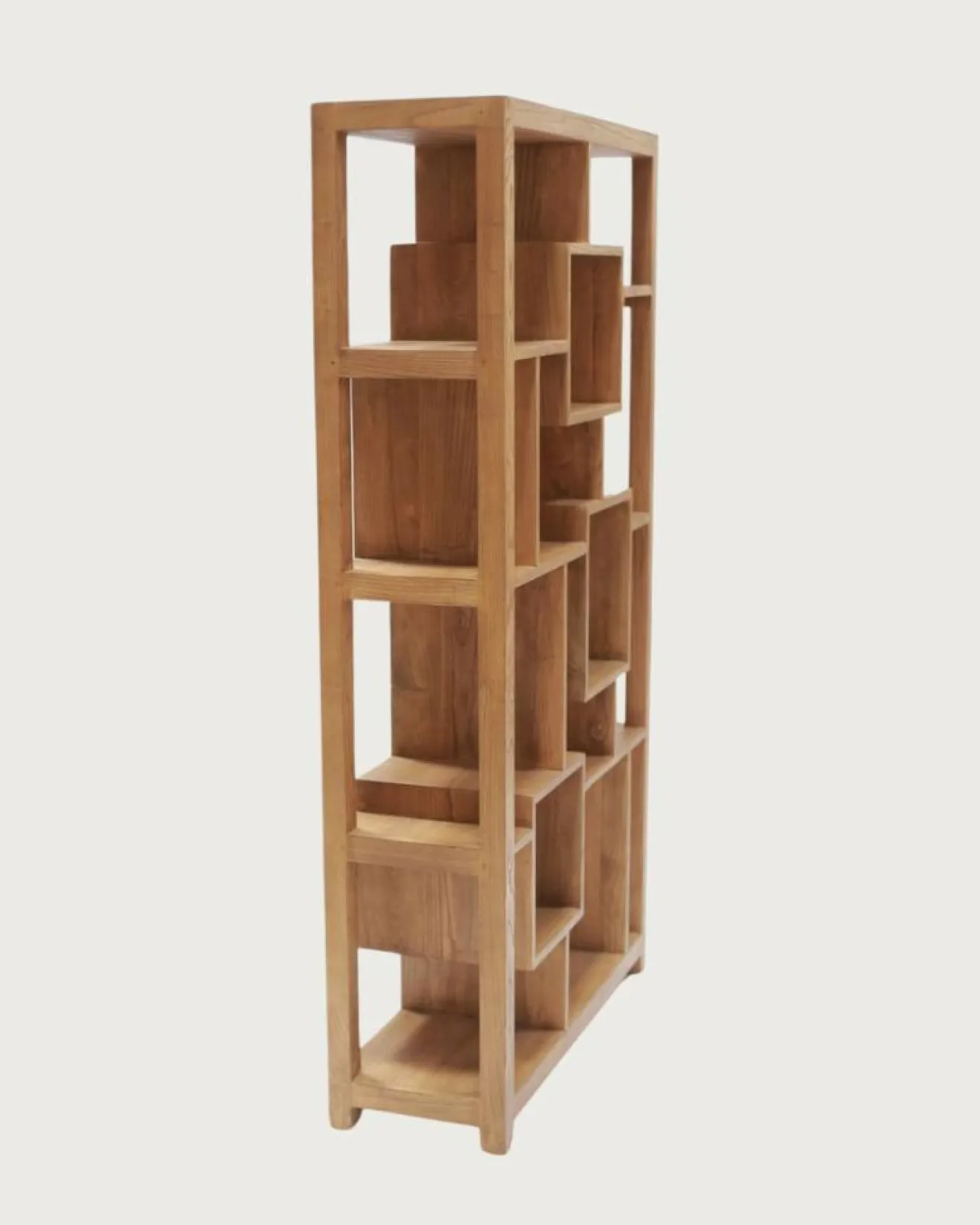 Best Uniqka Maze - Étagère en bois massif de Teck