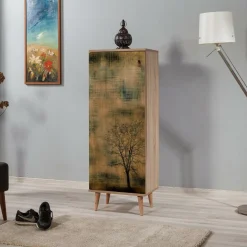 Wooden Art Meuble à chaussure Filinta sonomo - 50x128x38 cm