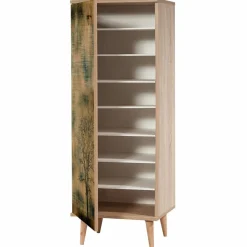 Wooden Art Meuble à chaussure Filinta sonomo - 50x128x38 cm