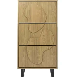 Discount Home Deco Factory Meuble à chaussures Calypso marron/noir - 60x24x115 cm