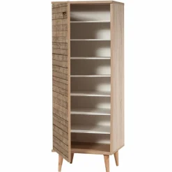 Discount Wooden Art Meuble à chaussures Filinta multicolore - 50x128x38 cm