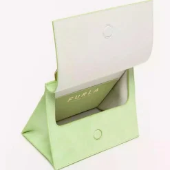 Best Furla Micro Sac à main en Cuir & Velours de Cuir Ligne Future vert 11x9.5x7.5 cm