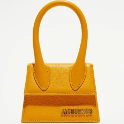 Discount Jacquemus Micro sac à main en Cuir Le Chiquito orange - 12x9 cm