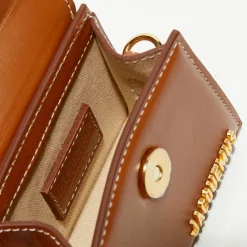 Femme Jacquemus Micro sac à main en Cuir Le Chiquito marron - 12x9 cm