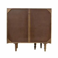 Discount Bois & Chiffons Mini bar 2 portes Manguier Ramon Naturel - 100x45x100 cm