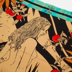 Femme Wild Mini Foulard Palm Lady turquoise - 54x54 cm