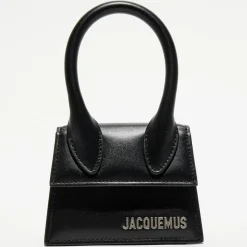 Online Jacquemus Mini sac à main en Cuir Le Chiquito noir - 12x6 cm