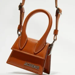 Femme Jacquemus Mini sac à main en Cuir Le Chiquito marron - 12x6 cm