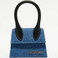 Femme Jacquemus Mini sac à main en Jean Le Chiquito bleu - 12x6 cm