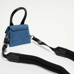Femme Jacquemus Mini sac à main en Jean Le Chiquito bleu - 12x6 cm