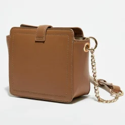 Clearance Apologie Studio Mini Sac bandoulière en Cuir Lara deserto - 16x13x6 cm