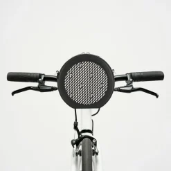 Femme Maison Faret Mini Sac en Toile enduite & Cuir Medoc noir/blanc - 13x13x5.5 cm